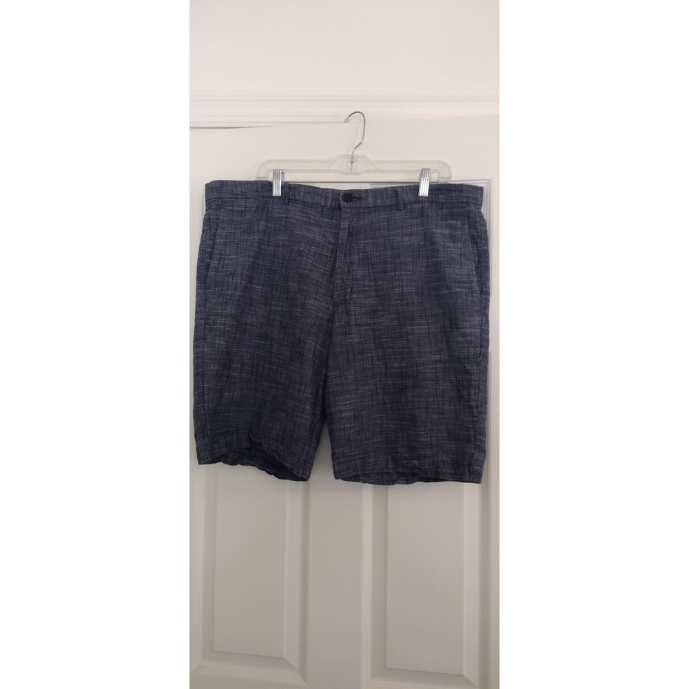 Men's Perry Ellis Portfolio Shorts  Size 38‎ Linen Denim Color
